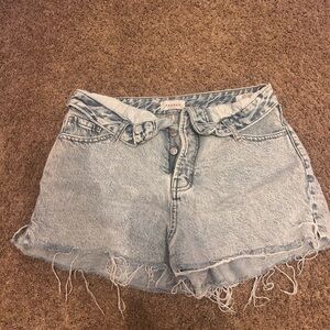 Light Blue Denim Women Shorts